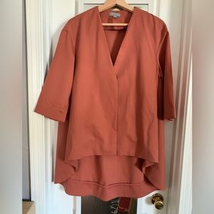 COS high/low mid sleeve wool blazer